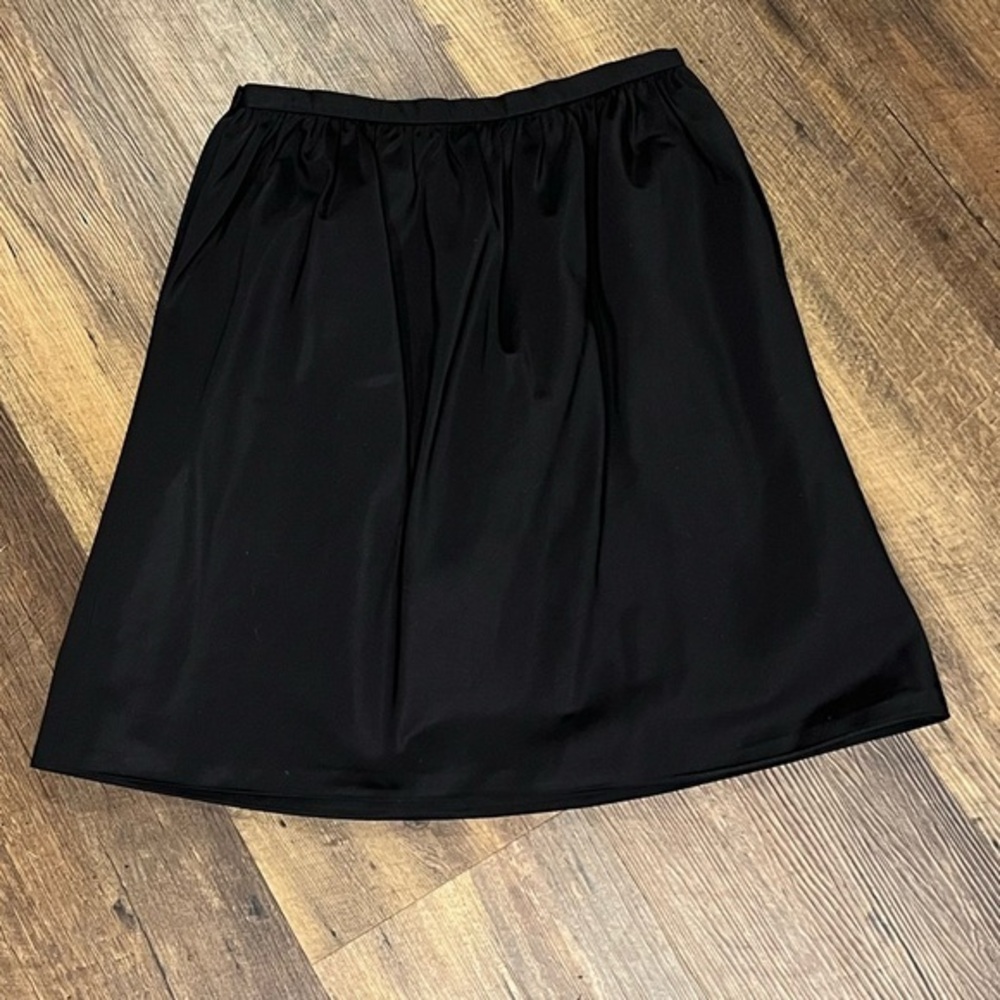 Ralph Lauren Collection silk skirt womens size 6 Purple Label‎ 100% silk black